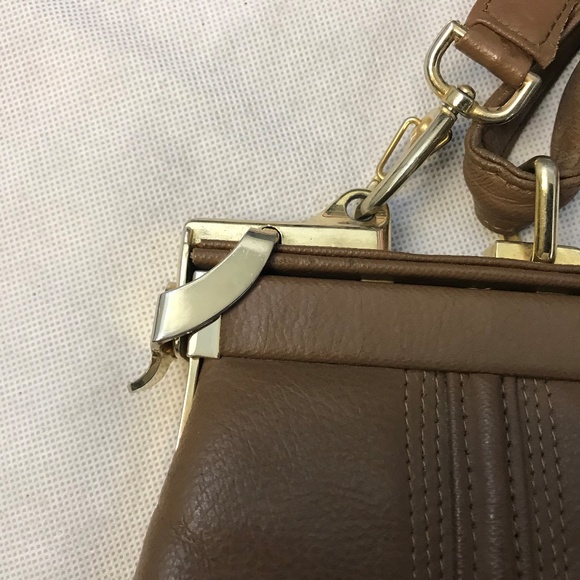 El Corte Ingles Brown Shoulder bag with snap locks - Picture 2 of 3